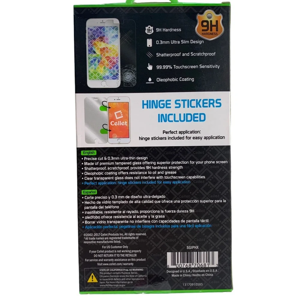 Cellet Tempered Glass Screen Protector iPhone X